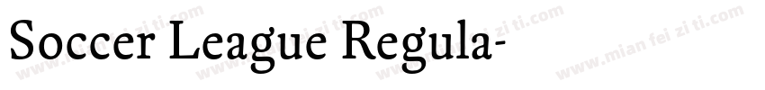 Soccer League Regula字体转换